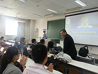 Graduate Program Information Sessions 2014: The representatives of Faculty of Engineering give presentation on the development of the Faculty to the students of Tianjin University and Nankai University